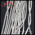 925 silver 1.5mm cup chain with cz gemstone for jewelry making